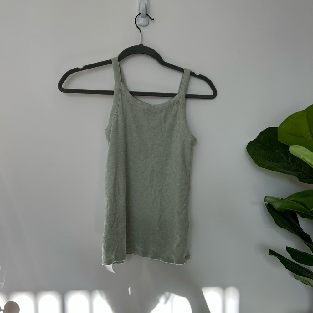 Madewell Women's Pastel Green Tank Top
